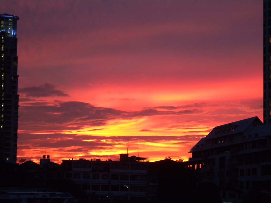 bangkok sunset