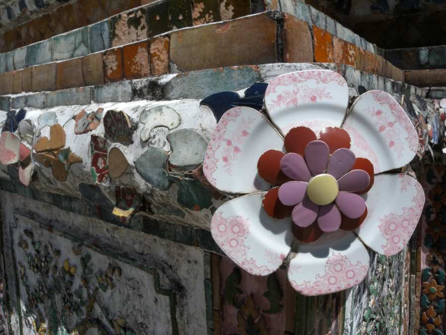 ceramic temple detail