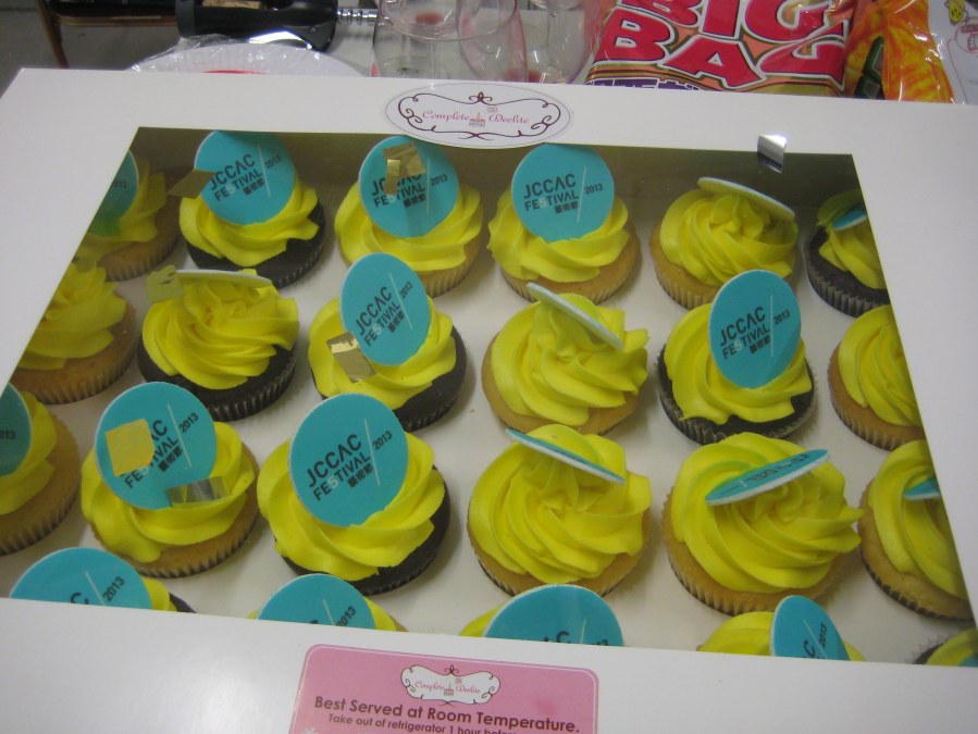 JCCAC fifth anniversary celebrated with friends [old and new] and [surprisingly] wine and [unsurprisingly] garish cupcakes. A tinsel canon also featured!