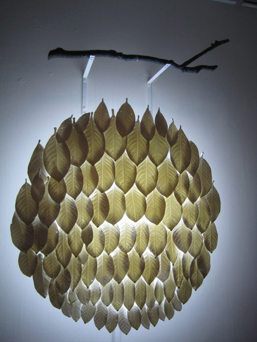 delicate porcelain leaves